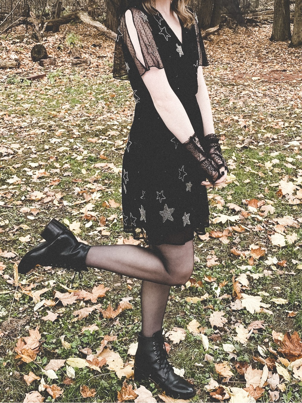 River Island Black Star Beaded Dress